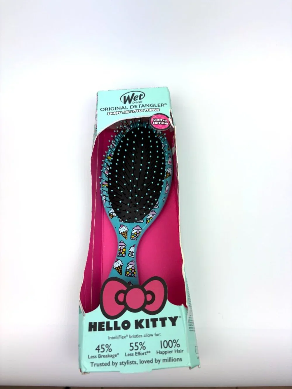 Hello Kitty Bubble Gum Limited Edition Wet Brush Original Detangler Brush. New